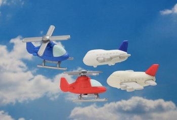 Cover image : Japanese Eraser - Planes & Helicopters (4pieces) by Iwako