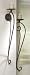 New PR CANDLEHOLDER LONG SCROLL WALL MOUNT WITH RUSTIC BROWN IRON High Quality Modern Design Popular
