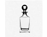 RCR, Barware Crystal Glass, Quadro, Square Decanter, 0,75 l