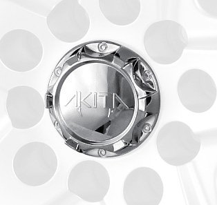 Mr. Lugnut C10410 Chrome Plastic Center Cap Cap for Akita Wheels