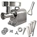 #22 Stainless Steel Pro-Series Electric Meat Grinder & Stuffer (1HP, Includes Stomper, 2 Grindi