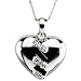 Sterling silver Broken Heart Pendant with 18 inche sterling silver chain