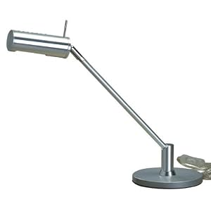 Contemporary Aluminum Finish Table Desk Task Lamp by Century