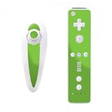 Solid State Lime Design Nintendo Wii Nunchuk + Remote Controller Protector Skin Decal Sticker