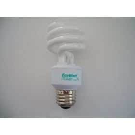 13 watt Megalight CFL Compact Fluorescent Light Bulb - (6 pack)- Soft White - 30% Less Mercury and Lead