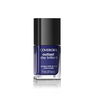 COVERGIRL Outlast Stay Brilliant Nail Gloss Sapphire Flare 307 0.37 Fl Oz, 0.370-Fluid Ounce