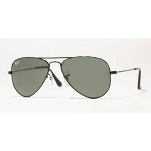 RAY BAN 3044 AVIAT SMMET L2848 BLACK AVIATOR SUNGLASSES