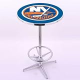Holland Bar Stool Co. New York Islanders Chrome Pub Table