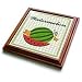 Lee Hiller Designs Embroidery Prints Fruit - Watermelon Embroidery Print Panel - Trivets