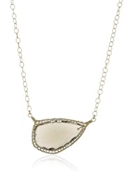 Misha 14k Gold-Fill with Smokey Quartz and Topaz Basket Pendant Necklace