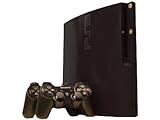 Sony PlayStation 3 Slim Skin (PS3 Slim) - NEW - GLOSS BLACK system skins faceplate decal mod