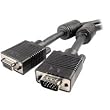 Cables Unlimited PCM-2225-99B SVGA Extension Cable (100 Feet, Black)