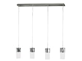 31LLSqY4bRL. SL160  Kitchen Island Lighting|Kenroy Home 80504CH Cylinder Four Light island Light with 4 Inch White Opal Glass Shades