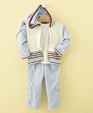 First Impressions Baby Boy 3 Piece Hoodie Sweater Set