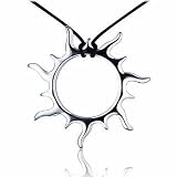 Zable Zable - pendentif acier inox soleil avec cordon