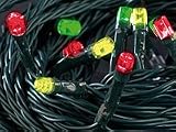 Eigenschaften .  / Solar LICHTERKETTE 50 bunte LED 7m OHNE Strom ideal für den Garten