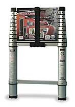 Industrial Grade 2KFF8 Telescoping Ladder, 10 1/2 Ft, Aluminum