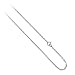 Black Rhodium Overlay Sterling Silver 1mm Rolo Chain Necklace 14″ 16″ 18″ 20″ 24″ 30″ 36″
