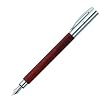 Faber-Castell 148181 - F�llfederhalter AMBITION Birnbaum, Feder: F, inklusive Geschenkverpackung, Schaftfarbe: braun / silber
