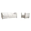 Le Corbusier Petite Sofa/Chair Set - White (Large)