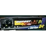 Jeff Gordon #24 Dupont 2004 Wizard of Oz Lion 1 64 Scale Winners Circle Hauler Trailer Rig...