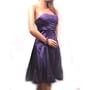Beaded Cocktail Dress (Large, Purple)