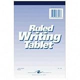 Writing Tablet, 6"x9", 100 Sheets, Wide, White (ROA63046)