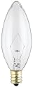 Westinghouse 4027 60-Watt, B10 Decorative Ceiling Fan Bulb, Candelabra Base, Clear, 2-Pack