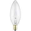 Westinghouse 4027 60-Watt, B10 Decorative Ceiling Fan Bulb, Candelabra Base, Clear, 2-Pack