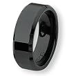 Black Ceramic Ring (8.0 mm) - Sizes 6-13