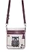 Gorgeous Glam Naturale Canvas Owl Shoulder Bag/Purse with Genuine Leather Straps and Recycled Brass/Copper Button Accents - GO GREEN!
