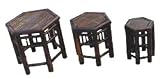 Outdoor Living : 3 Piece Bamboo Table Set
