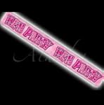 12FT HEN PARTY BANNER IN PINK