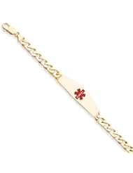 7 Inch 14k Gold Medical Jewelry Bracelet