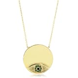 House of Harlow 1960 Large Evil Eye Disc Charm Neck