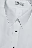 Tuxedo Shirt - Non Pleat Microfiber Ultra Laydown Collar, White