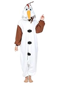 Newcosplay Polar Fleece Onesies Pajamas (XL, Olaf)