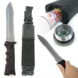 14 Inch Heavy Duty Survival Knife w/ Plastic Molded Sheath