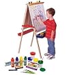 Melissa & Doug Deluxe Standing Easel & Companion Supply Set Bundle