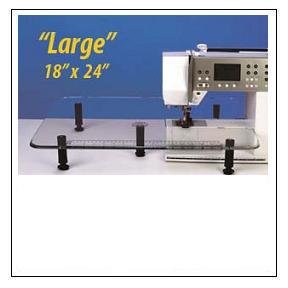Dream World Large Sew Steady Extension Table for Free-arm and Embroidery Sewing Machines - 18in. x 24in.