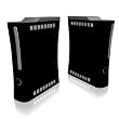 Solid State Black Design Xbox 360 Concole Protector Skin Decal Sticker