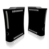 Solid State Black Design Xbox 360 Concole Protector Skin Decal Sticker