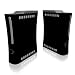 Solid State Black Design Xbox 360 Concole Protector Skin Decal Sticker