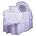 Lullaby Links Baby Bassinet Set - color white