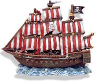 Blue Ribbon Pet Products Pirate Clipper Ship Large - EE1524