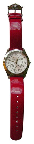 Betsey Johnson Red Strap Boyfriend Dial Watch