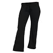 Black Low Rise Flared Comfortable girls and womens jersey louge pajama or sports pants.