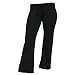 Black Low Rise Flared Comfortable girls and womens jersey louge pajama or sports pants. 3 Youth sizes