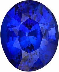 Natural Blue Sapphire Gemstone, Oval Shape, Grade AAA, 8.00 x 6.00 mm in Size, 1.8 Carats