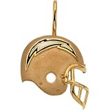Genuine IceCarats Designer Jewelry Gift 14K Yellow Gold San Diego Chargers Helmet Pendant W/Enamel. 21.25 X 21.00 San Diego Chargers Helmet Pendant W/Enamel In 14K Yellow Gold